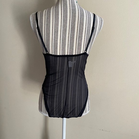 Vintage 90's Frederick's of Hollywood Gold Black Bodysuit USA Made Size M - Picture 5 of 12